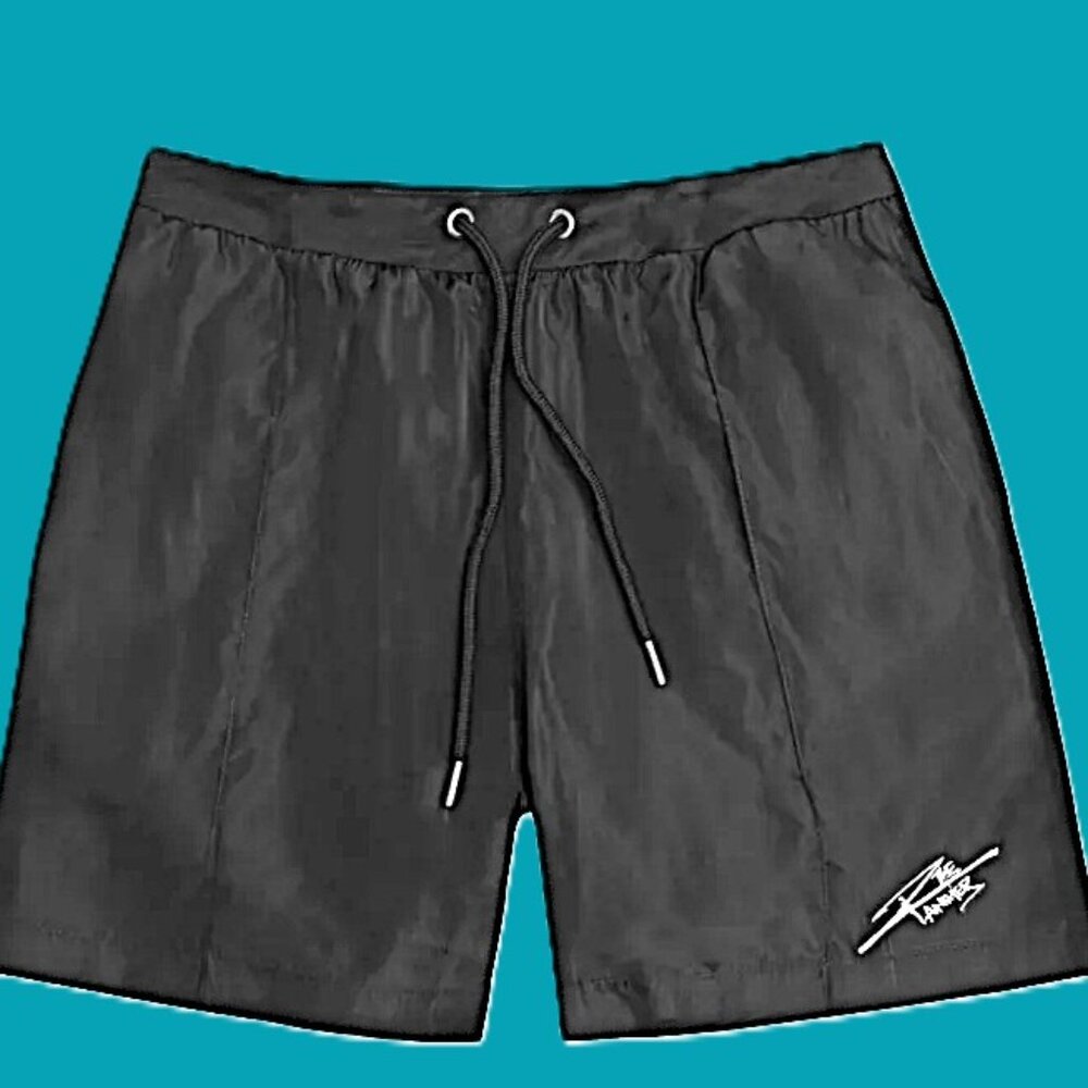 Men's Black Pleated Athletic Shorts w/ Liner Size Med 6" Inseam BNWT
